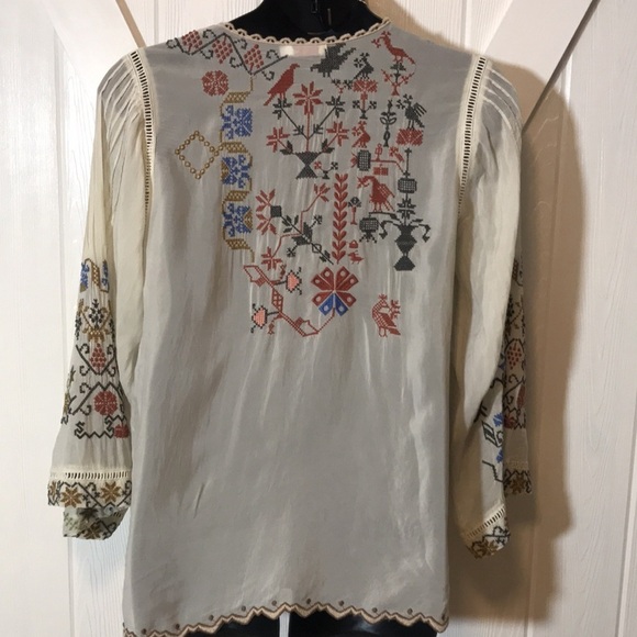 Johnny Was Canterie Embroidery Blouse - Picture 7 of 11